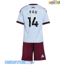 Camisa de time de futebol Aston Villa Pau Torres #14 Replicas 3º Equipamento Infantil 2026-27 Manga Curta (+ Calças curtas)